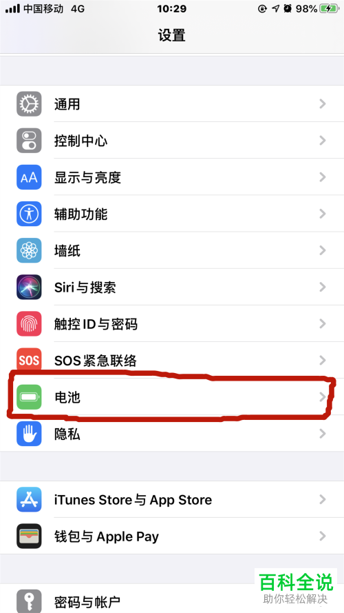 苹果iPhone手机IOS13系统的电池容量怎么查询