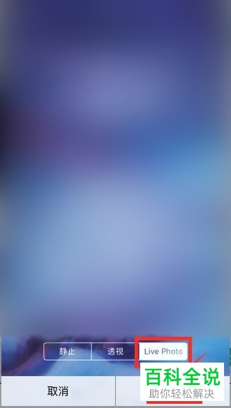 苹果iPhone手机中的视频如何设置成动态壁纸