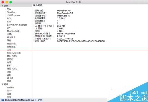 苹果Mac OS X系统怎么查看硬件信息?