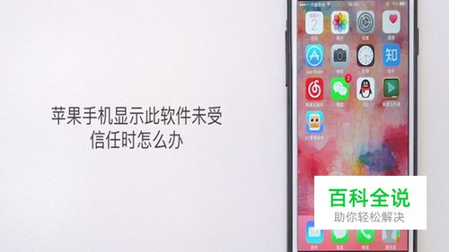 苹果手机显示此软件未受信任时怎么办？