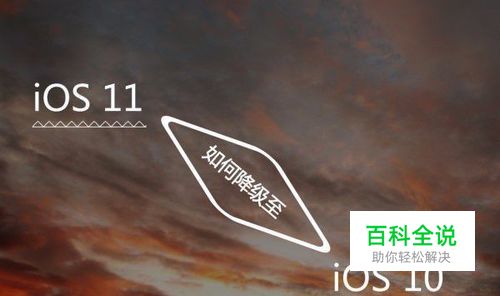 苹果手机系统怎么降级