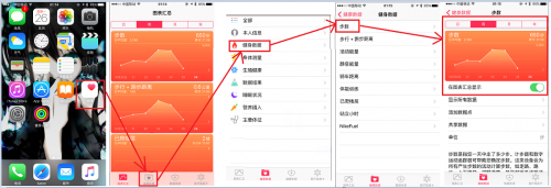 苹果手机哪里能看步行量