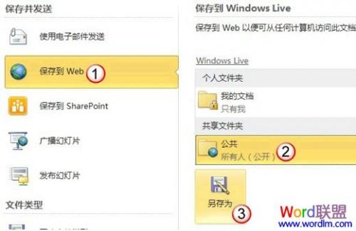 Powerpoint2010中如何快速分享PPT幻灯片