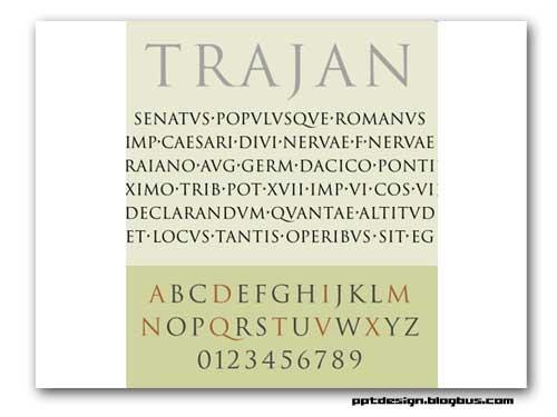 PPT中如何选择英文字体