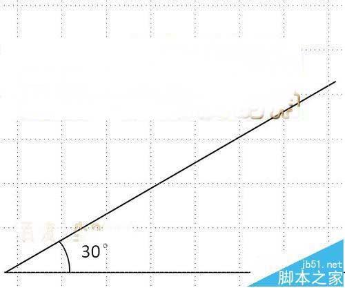 ppt2007中怎么绘制具有一定角度的角?