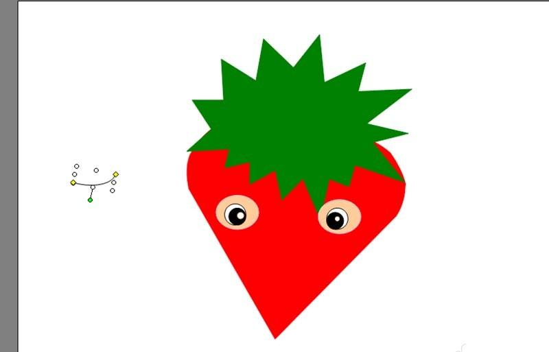 ppt怎么画一个害羞的小草莓?