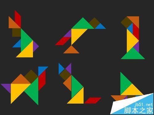 PPT怎么画七巧板?ppt使用布尔运算绘制七巧板的技巧