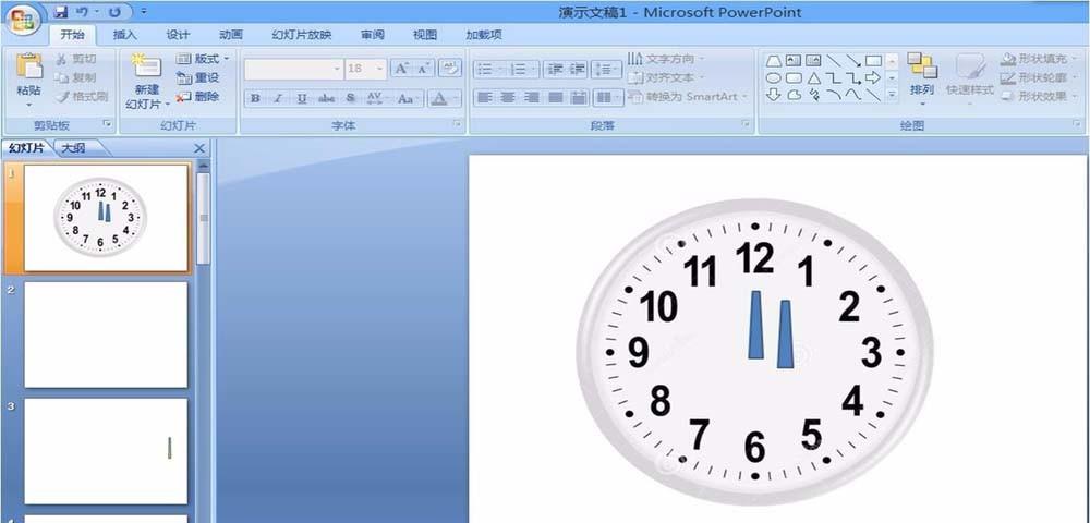ppt时钟怎么添加指针转动的动画效果? ppt时钟效果的制作方法