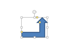 PPT制作图标时,向左然后向下的普通箭头怎么弄