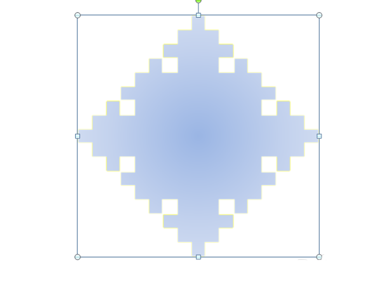 ppt怎么画复杂的图形? ppt绘制雪花图形的教程