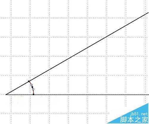 ppt2007中怎么绘制具有一定角度的角?