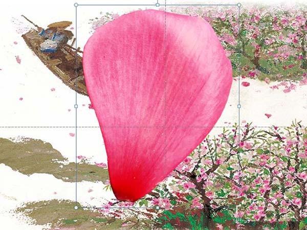 ppt怎么制作桃花林中桃花漂亮的动画?