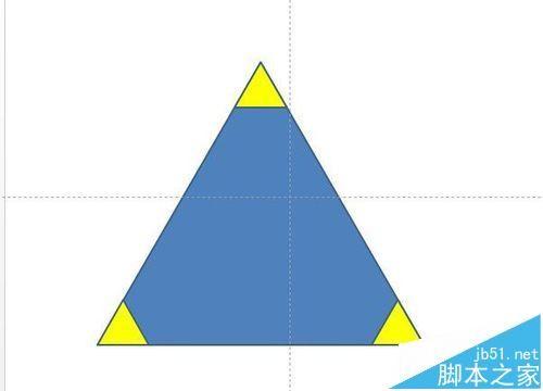 PPT文档中怎么通过合并形状制作震憾三角形效果?