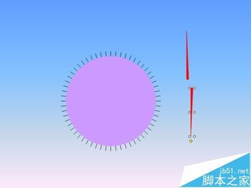 ppt幻灯片中怎么绘制一个时钟图形?