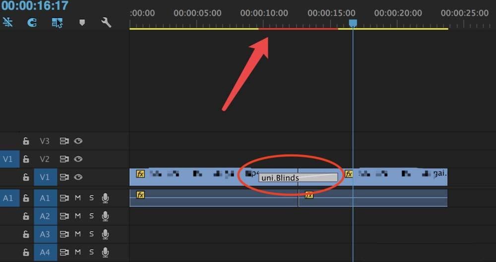 Premiere时间线中的绿线黄线红线是代表什么意思?