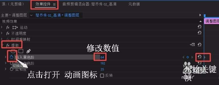 Premiere视频怎么添加黑白渐融转场效果?