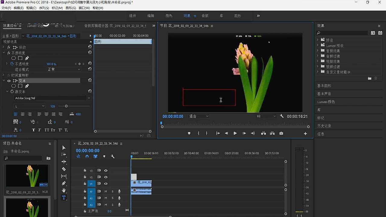 Premiere字幕怎么添加纹理图? Pr纹理化的添加方法