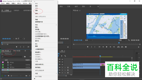 Premiere软件的项目面板中的通用倒计时片头怎么删除