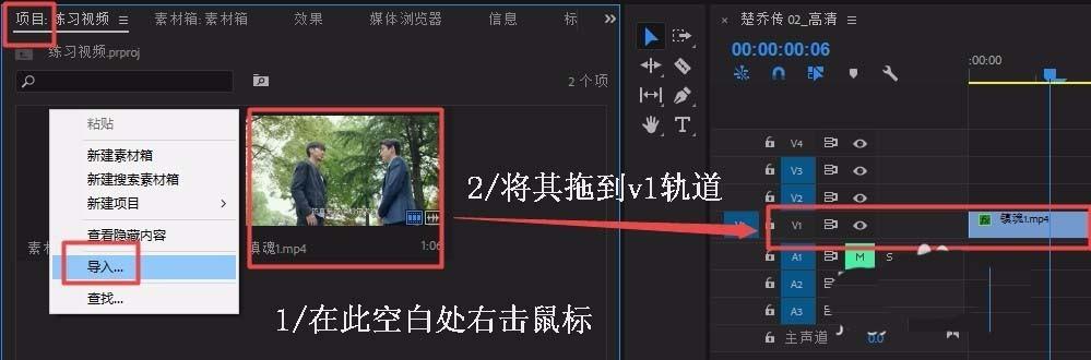 Premiere视频怎么制作一半黑白一半彩色效果?