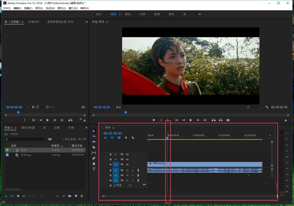premiere2018视频怎么去色制作黑白效果?
