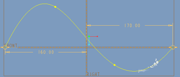 ProE怎么创建创建双向边界混合曲面?
