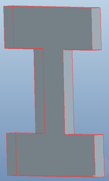 ProE怎么绘制工型轮廓零件模型?