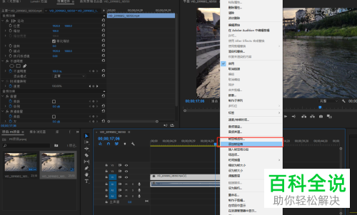 Pr如何给视频添加帧定格效果