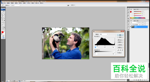 ps软件内怎么修复一个高反差的图片