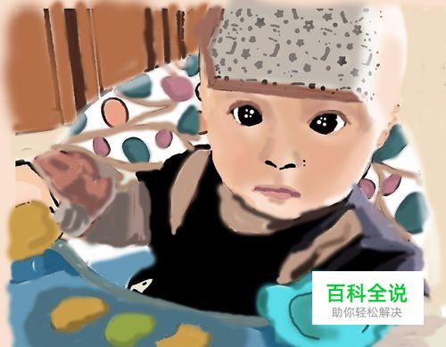 PS照片变卡通画