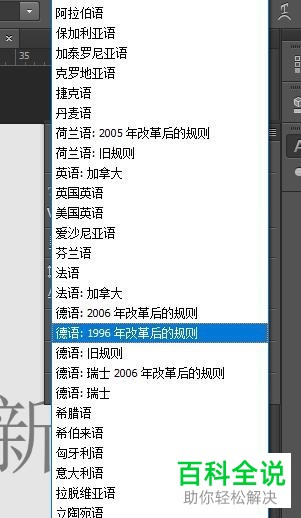 PS怎么在图片中添加文字并设置语言