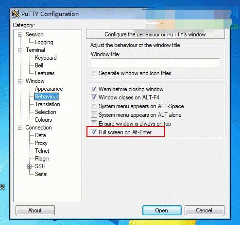 putty怎么调整字体大小