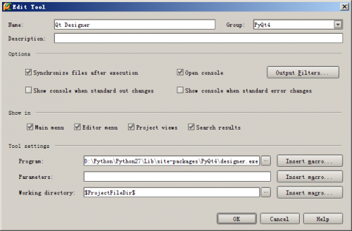 pycharm集成pyqt设置步骤