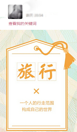 QQ空间我的关键词是什么