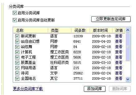QQ拼音分类词库