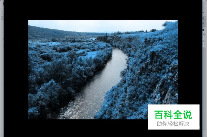 如何把任意颜色的图片调为蓝色色调