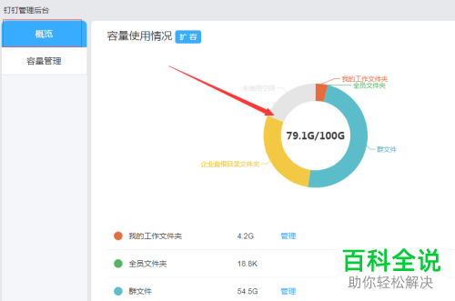 如何查看钉钉的容量使用情况