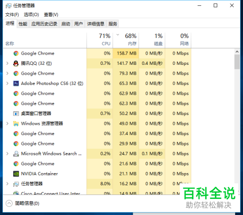 如何查看电脑资源占用情况