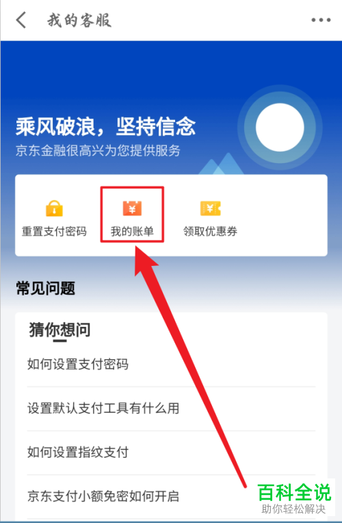 如何查看京东金融APP中的账单