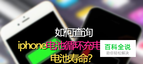 如何查询iphone电池循环充电次数？电池寿命？