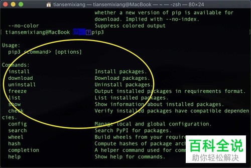 如何查看MacBook苹果电脑中是否安装pip