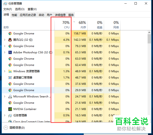 如何查看电脑资源占用情况