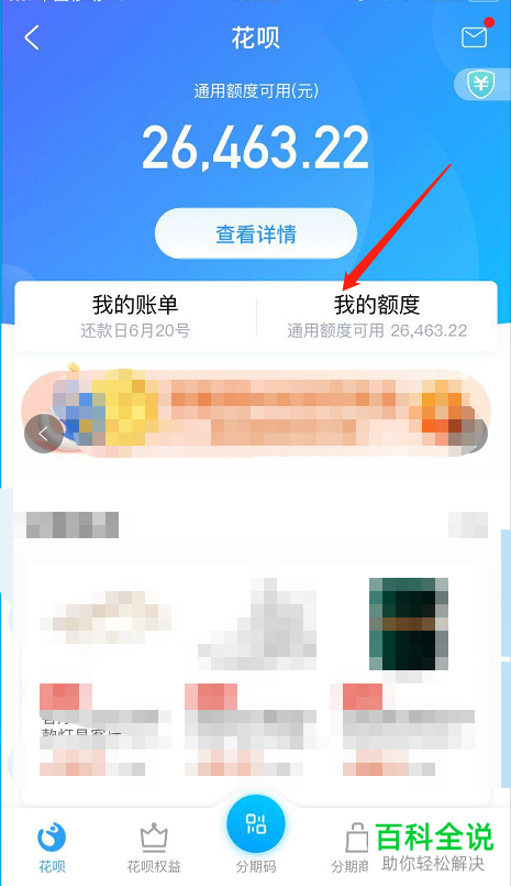 如何查看支付宝花呗额度快充次数