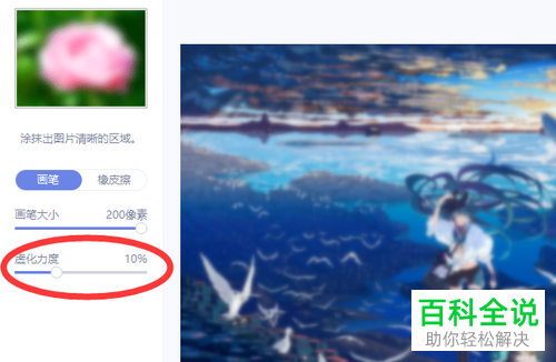 如何给图片设置将背景人群虚化