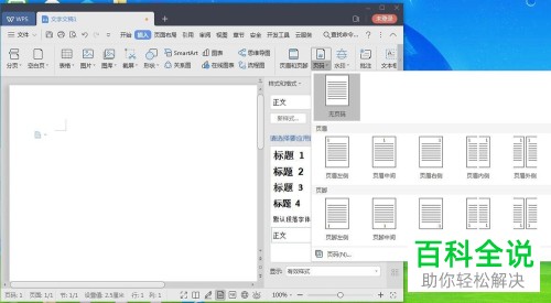 如何给wps文档添加页码？