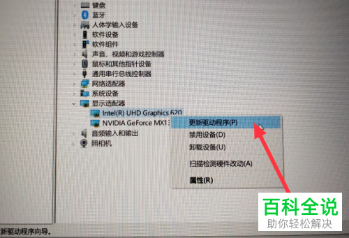 如何更新win10显卡驱动程序