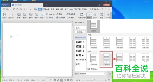 如何给wps文档添加页码？