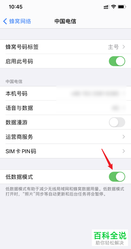 如何关闭苹果iphone手机的低数据模式