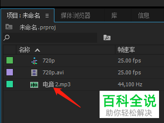 如何更改电脑版PR中音频的音量大小