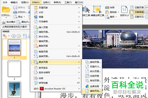 如何给PDF文档添加页码