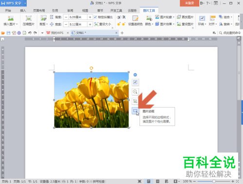 如何给电脑版WPS的图片添加边框
